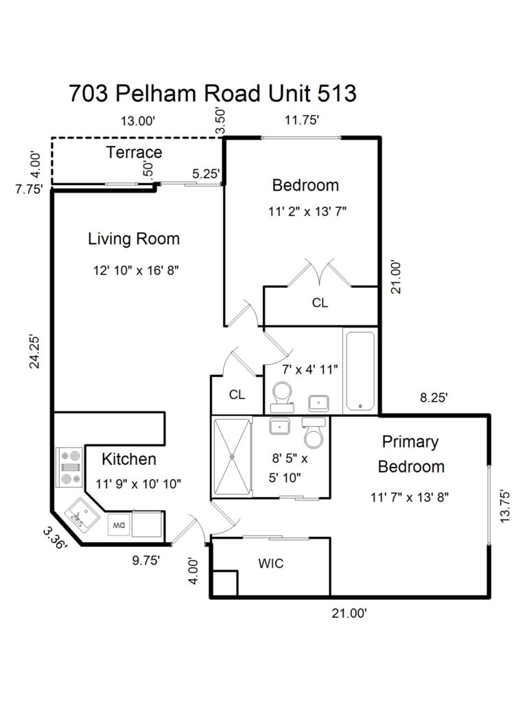 703 Pelham Road Unit 513 Sketch-1